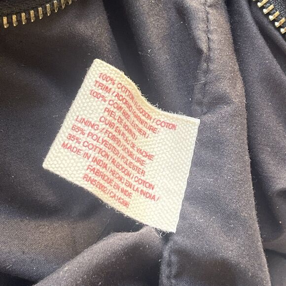 Lucky Brand Vintage Embroidered Flower Boho Bucket Tote Bag Crossbody Cowhide - Picture 11 of 11